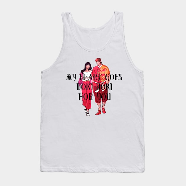 My Heart Goes Doki Doki For You Tank Top by Furious Designs